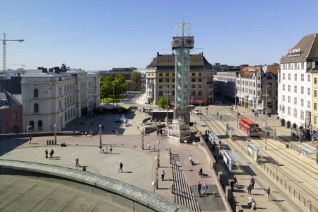 Oslo Scandic Byporten Uitzicht Richting Stad