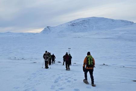 Rondane River Lodge Sneeuwschoenwandelen Muskusossafari