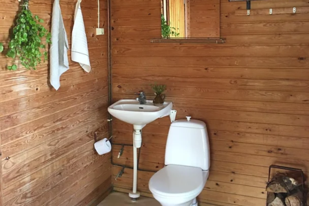 Savonlinna MuikkulanRantamokit Lakesidecabin Badkamer