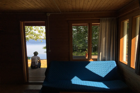 Savonlinna MuikkulanRantamokit Lakesidecabin Uitzicht