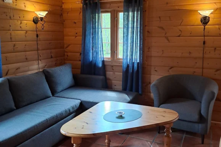 Stardalenhyttegrend Logcabin Woonkamer