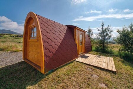 Fossatun Camping Pod Facade Cape