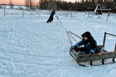 Rendiersledetocht Apukka Resort Rovaniemi 12