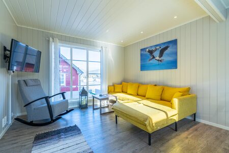 Ure Lodge Rorbu Luxe Woonkamer